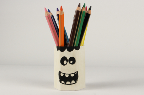 Pot à crayons phosphorescent